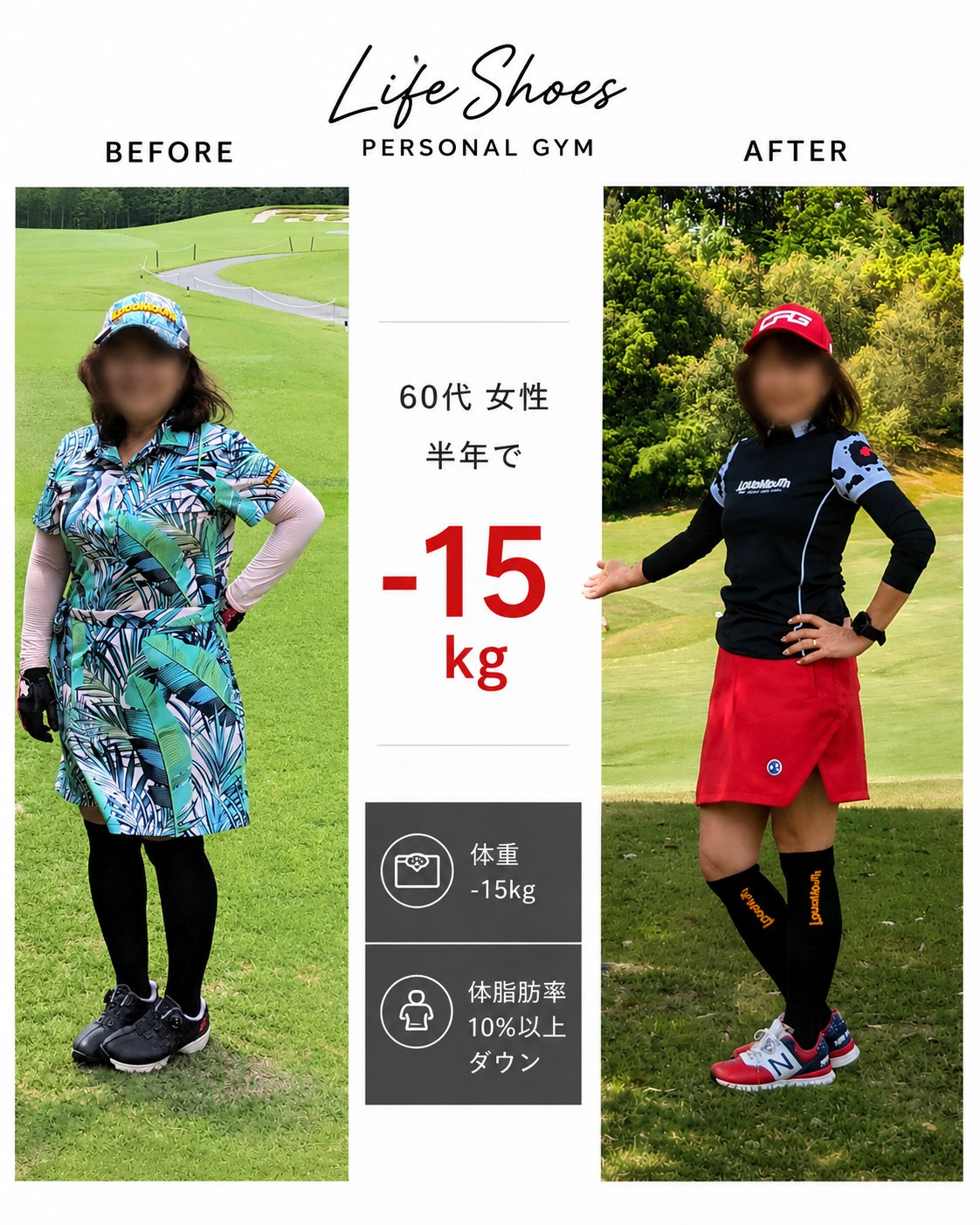 半年で−15kg